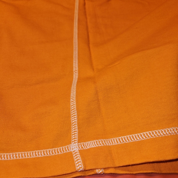 Jag Tank Top/Tennis Dress Orange w/White Lines 100% Cotton Vintage Lk New Medium - Picture 9 of 9